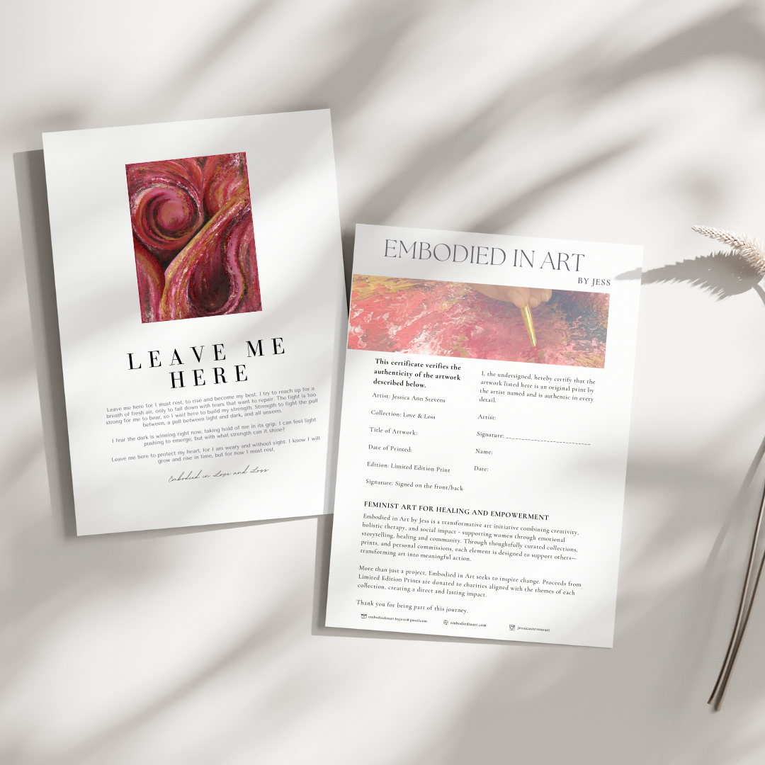 "Leave Me Here" Limited Edition Art Print