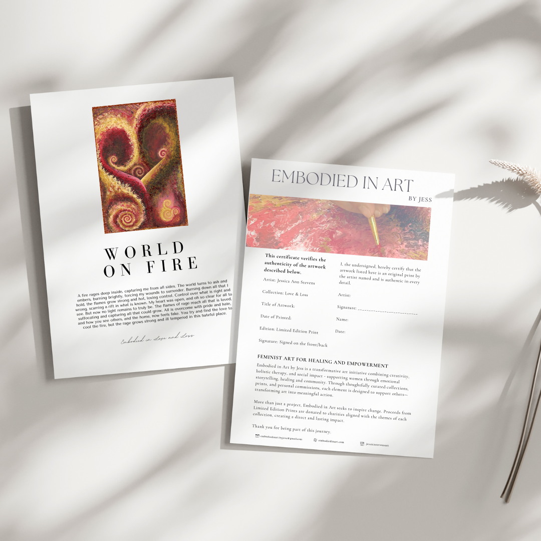 "World on Fire" Limited Edition Art Print