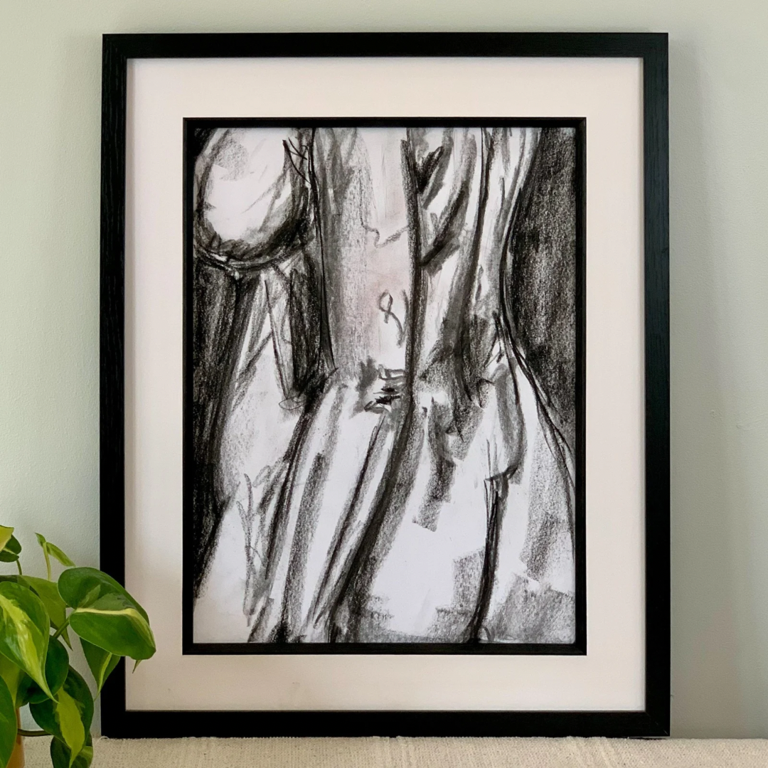 Study No 08 - Charcoal Drawing