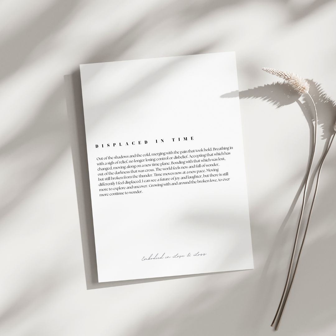 White paper with text on a light background with a plant