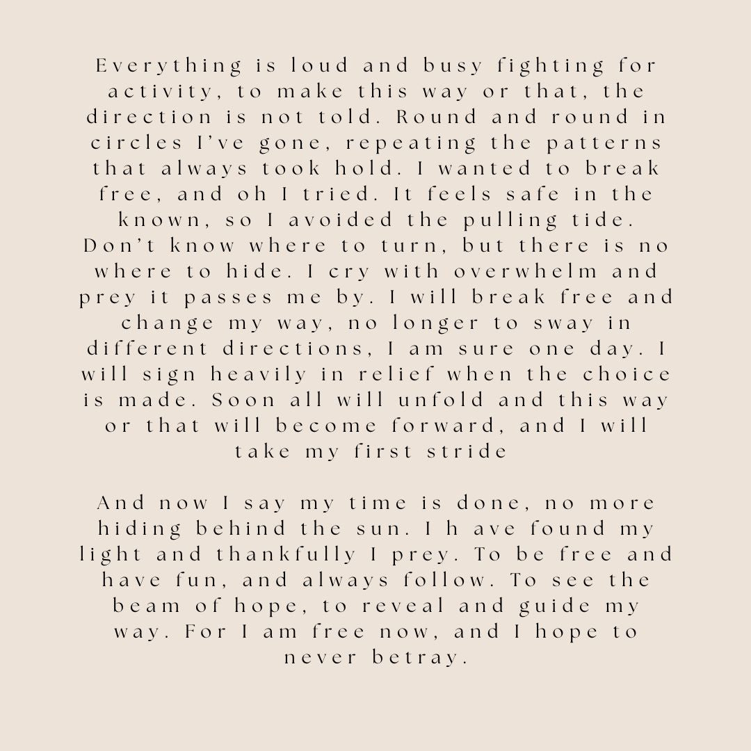 Text poem on a light beige background