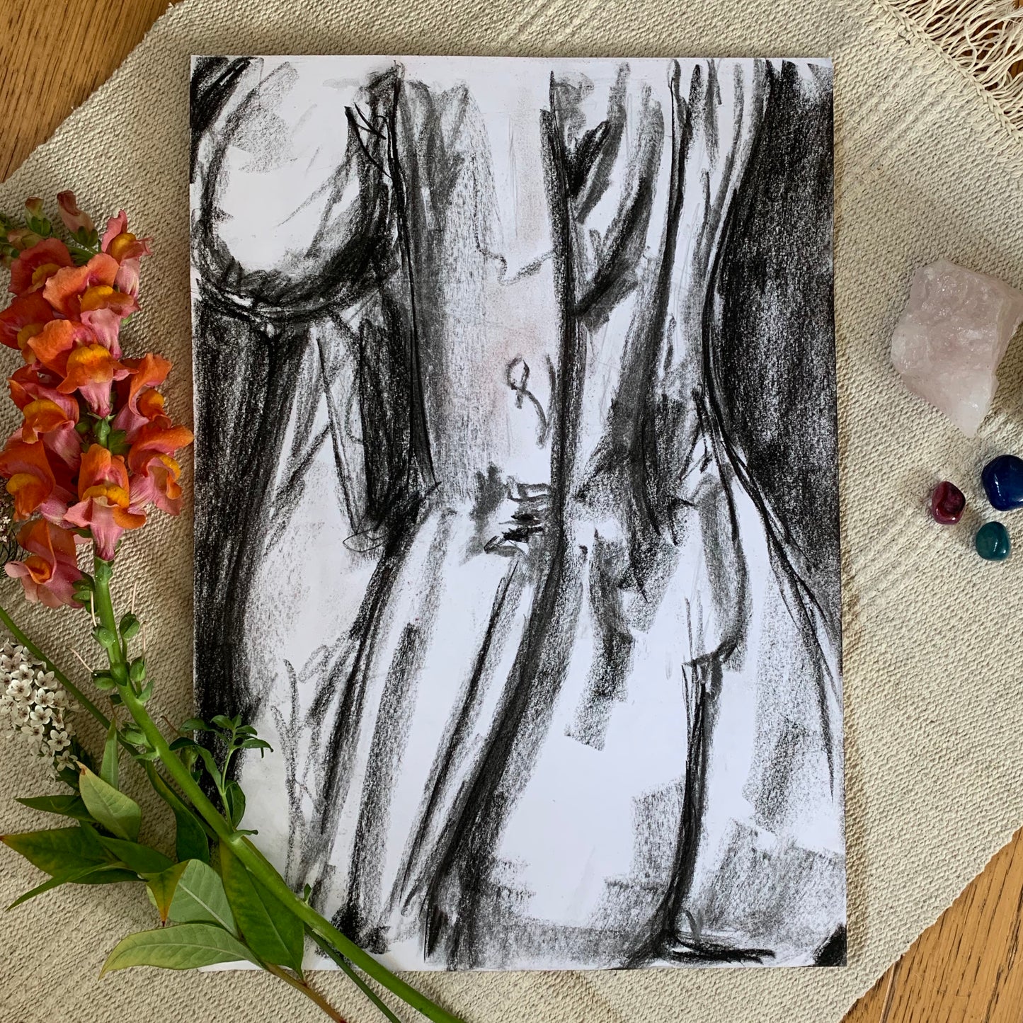 Study No 08 - Charcoal Drawing