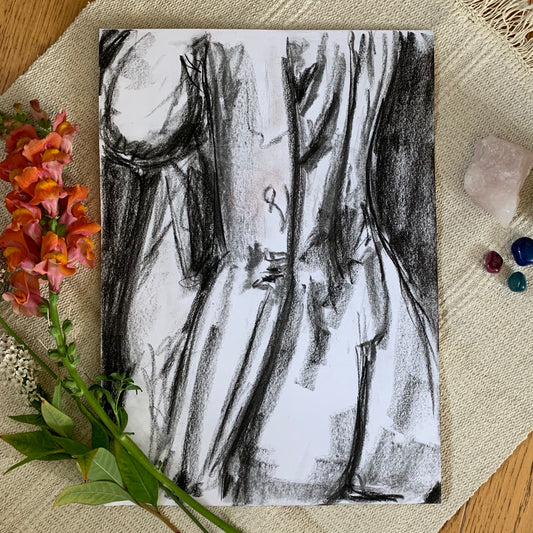 Study No 08 - Charcoal Drawing