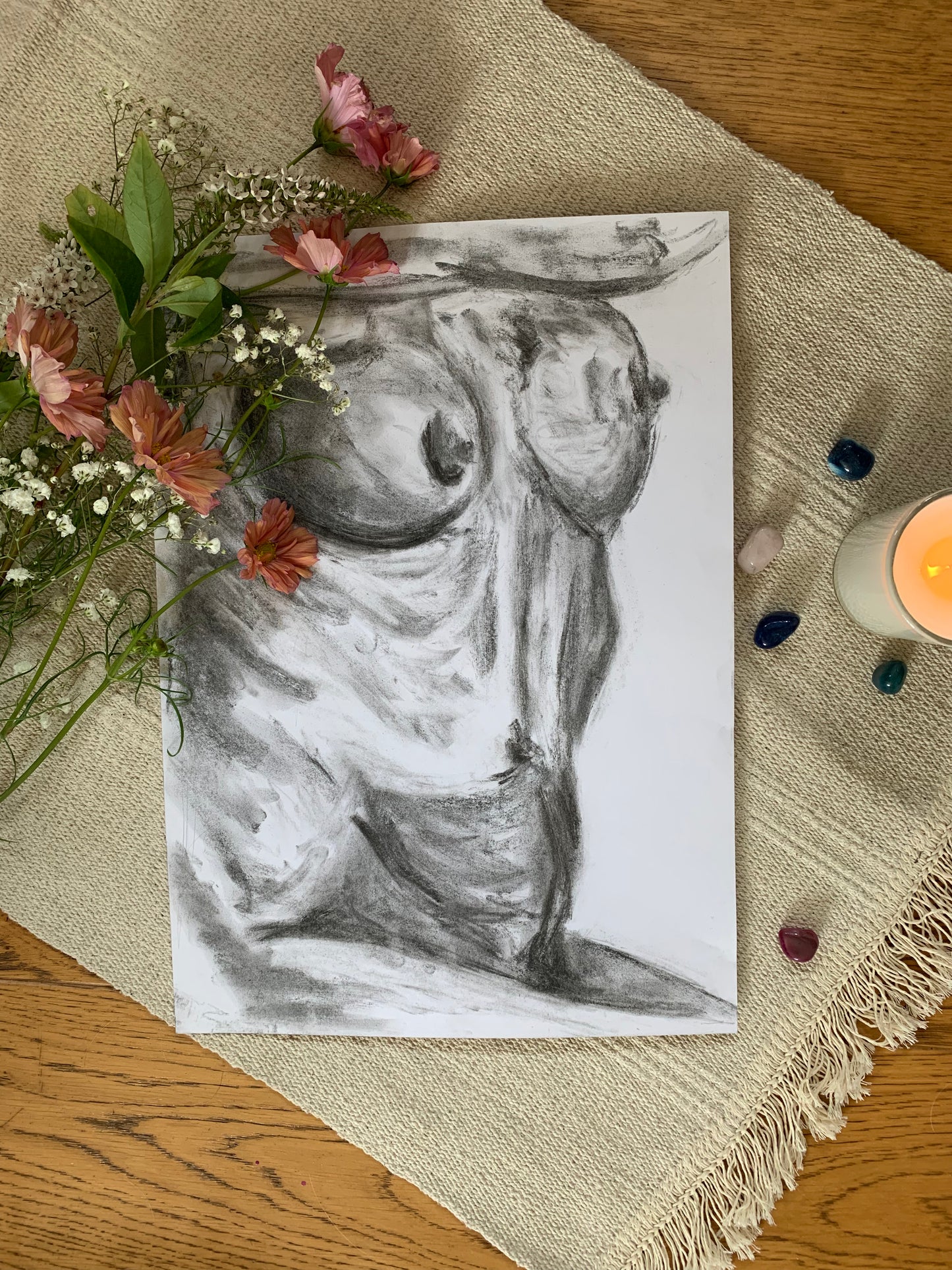 Study No 02 - Charcoal Drawing