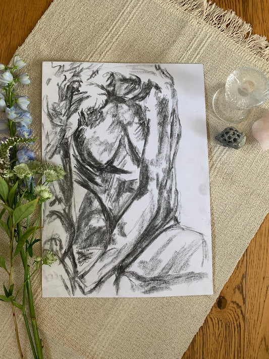 Study No 03 - Charcoal Drawing