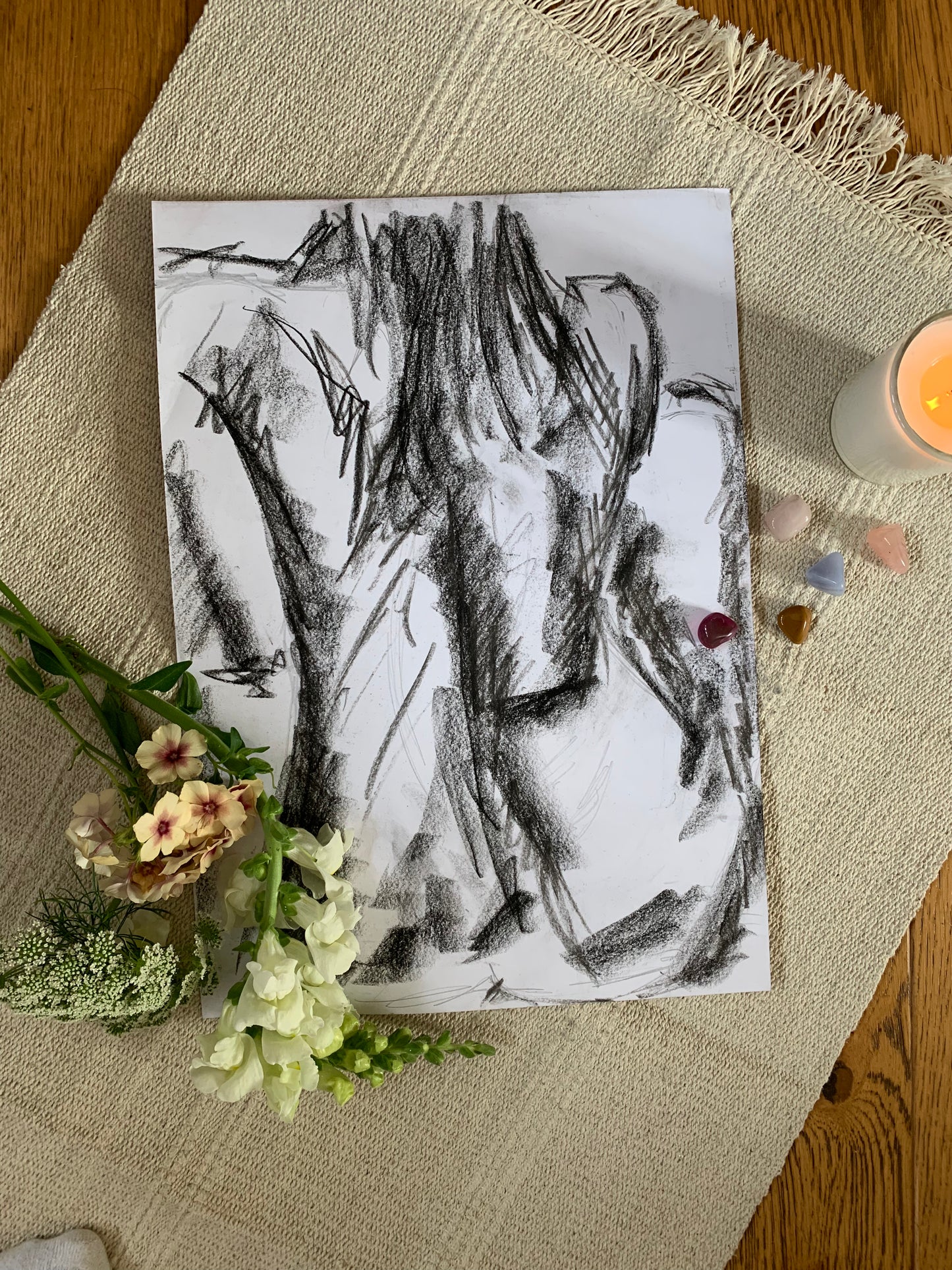 Study No 07 - Charcoal Drawing