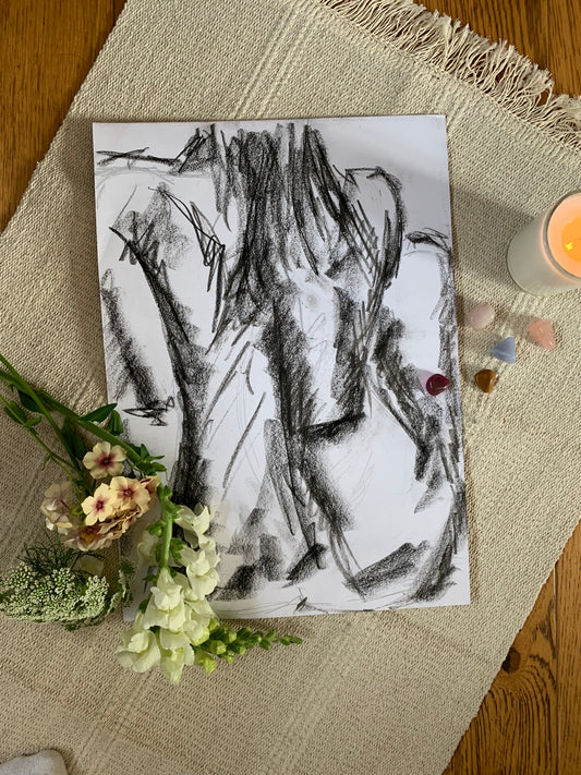 Study No 07 - Charcoal Drawing