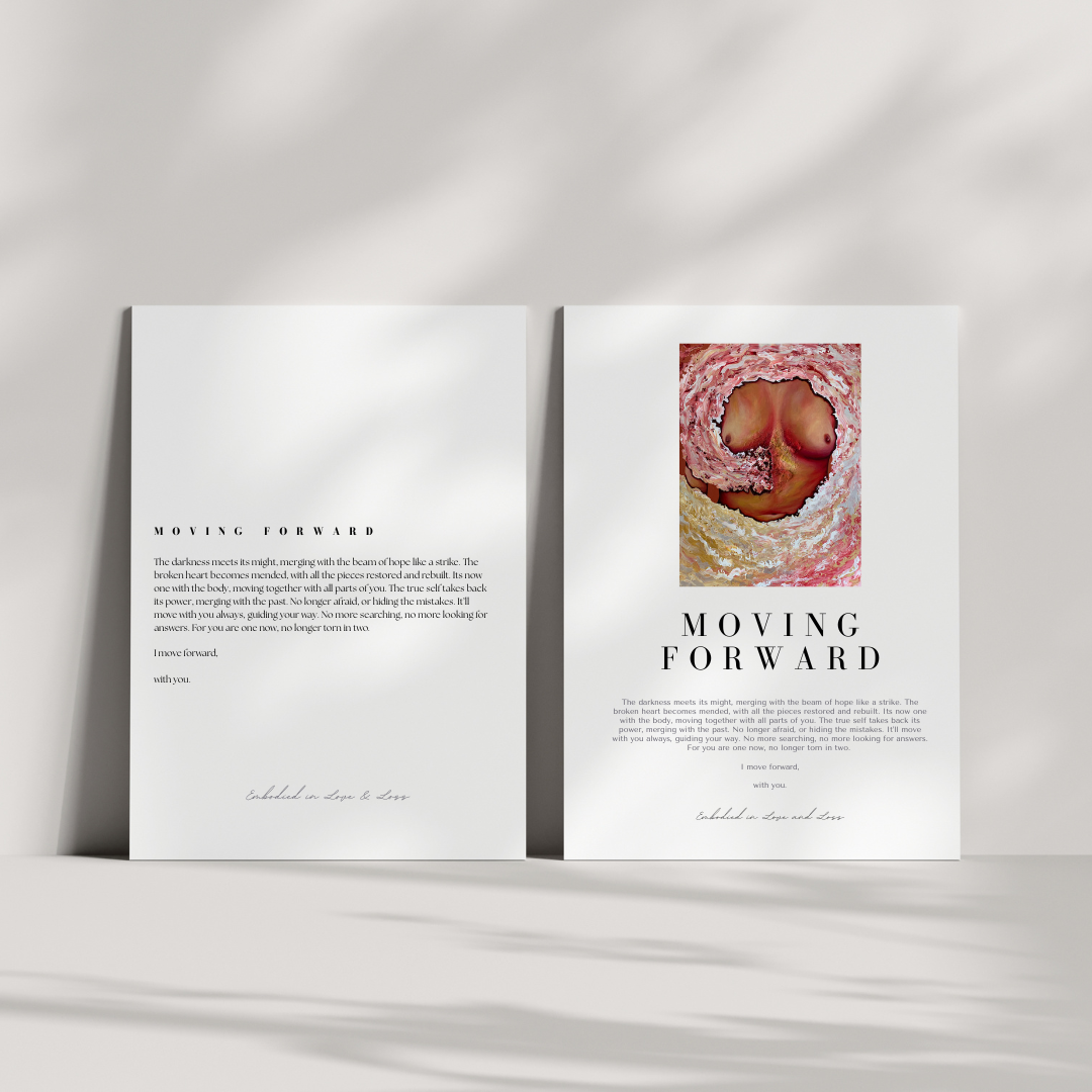 Poem Prints of artistic abstract painting