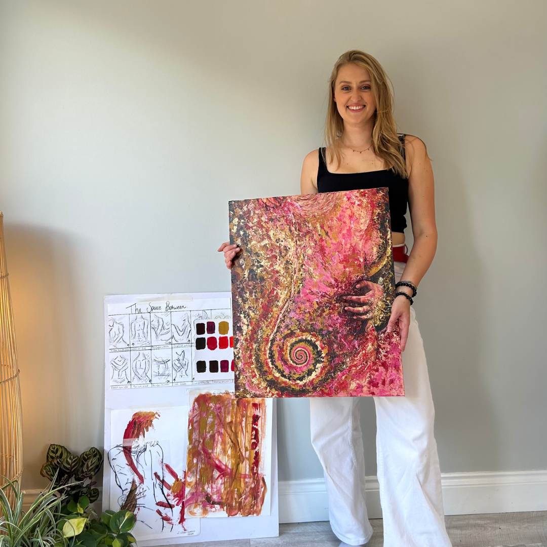 Painting What makes sense with artist