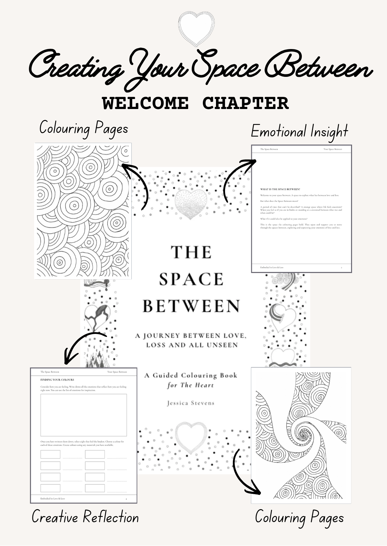 Guided Grief Colouring Book for the Heart