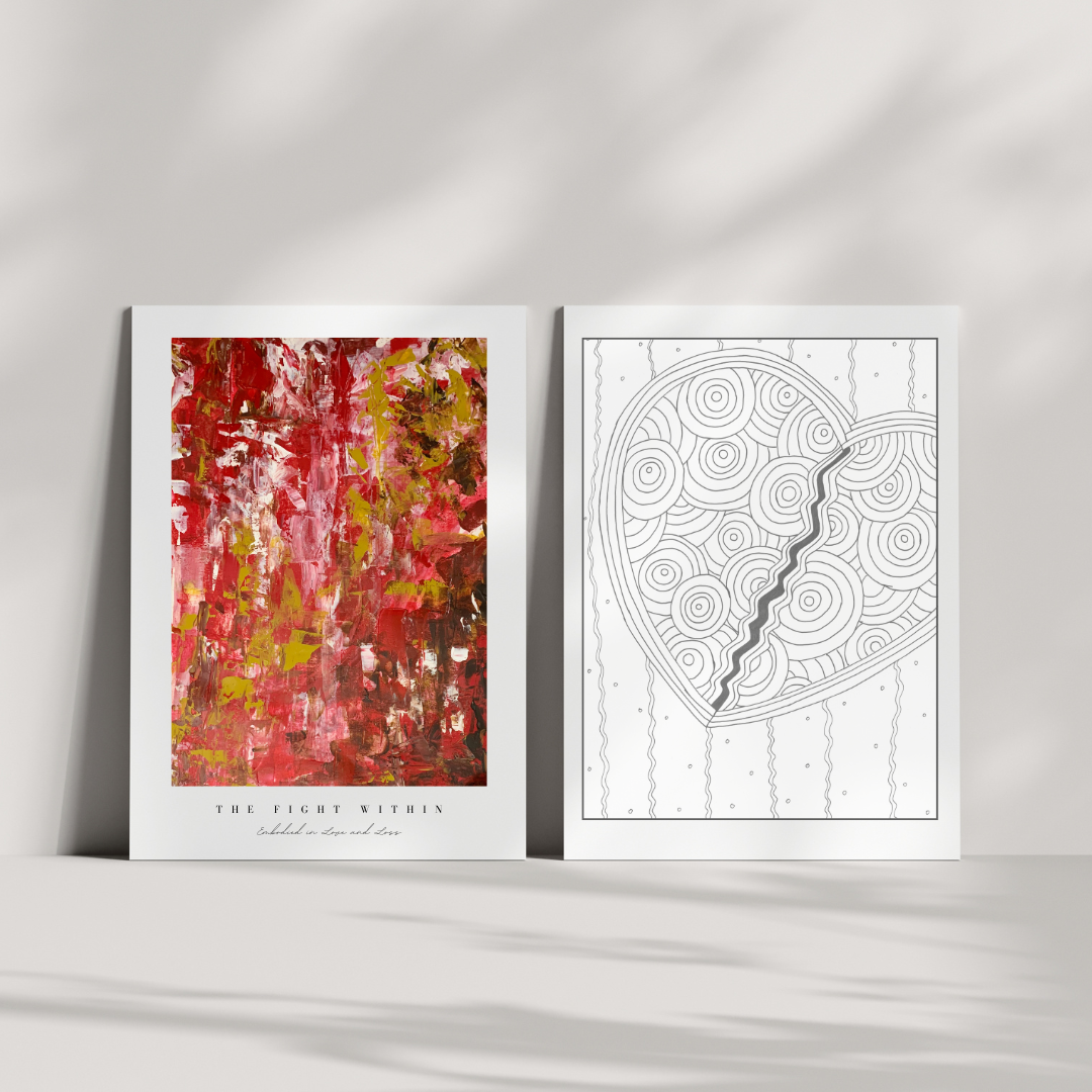 "The Fight Within" Heart Space Art Print