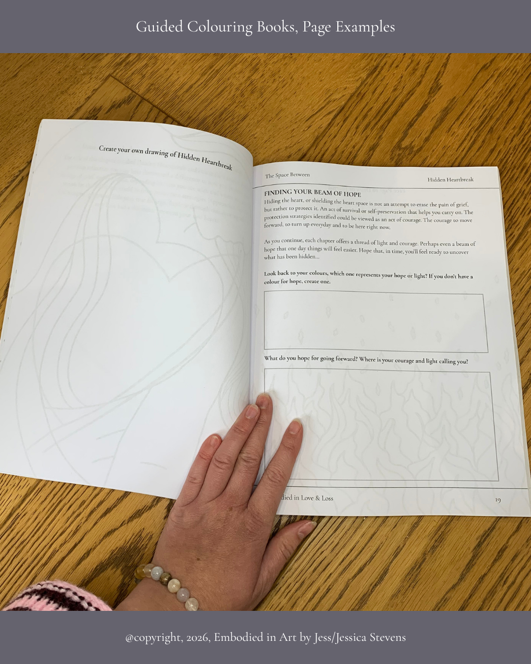 Guided Grief Colouring Book for the Heart
