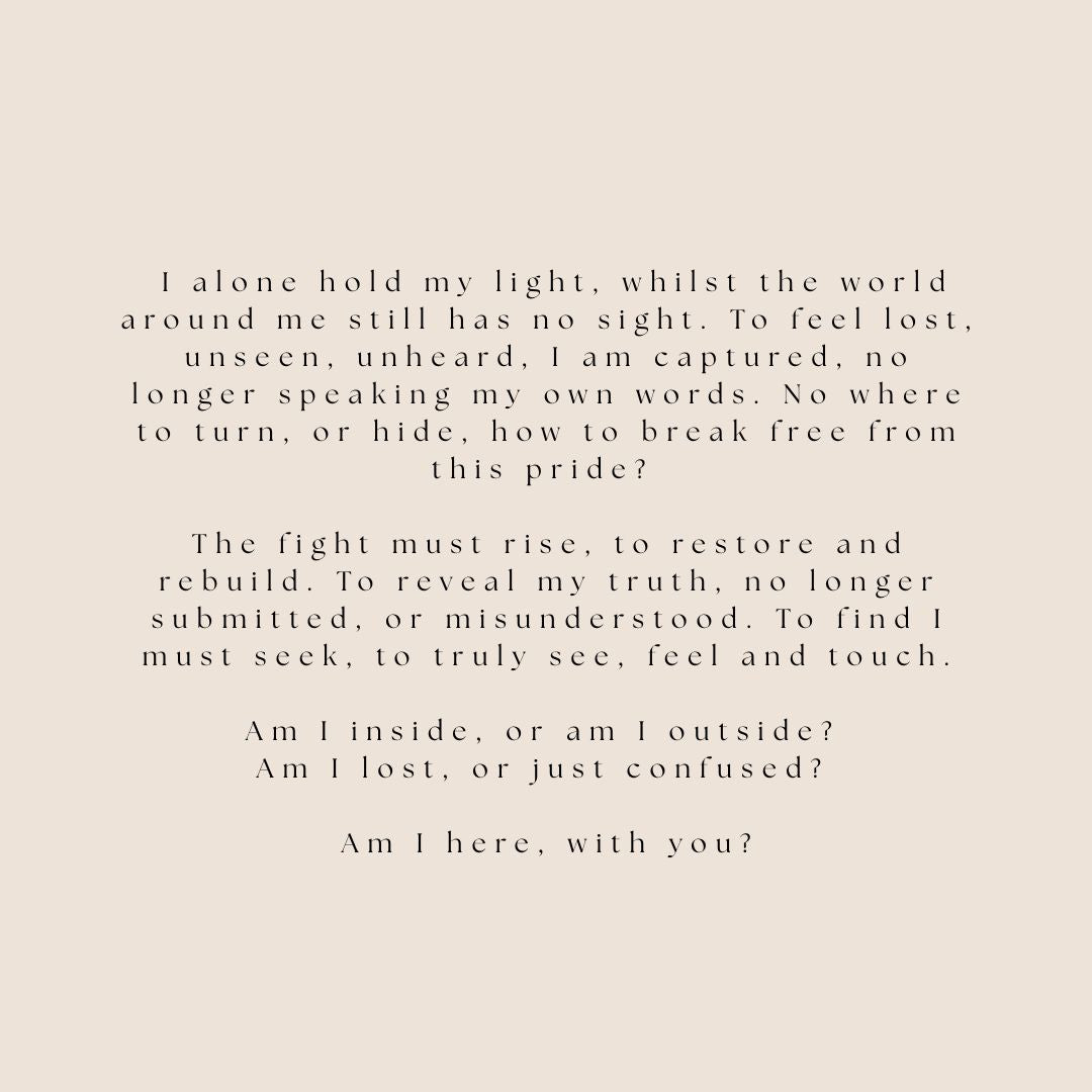 Text poem on a light beige background