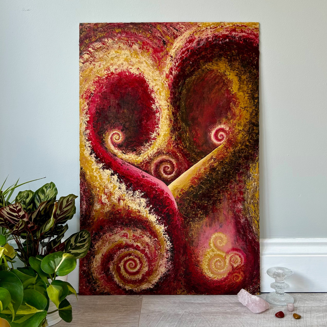 Original Painting World on Fire