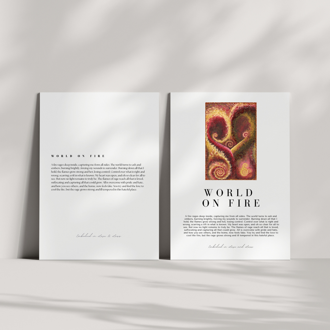 Open book with a colorful abstract design on a white background