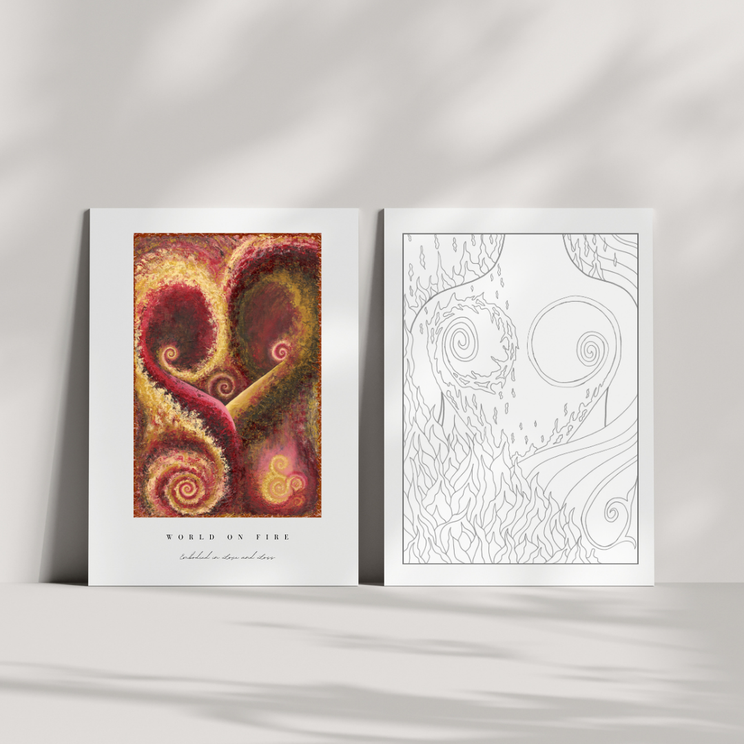 "World on Fire" Art Print