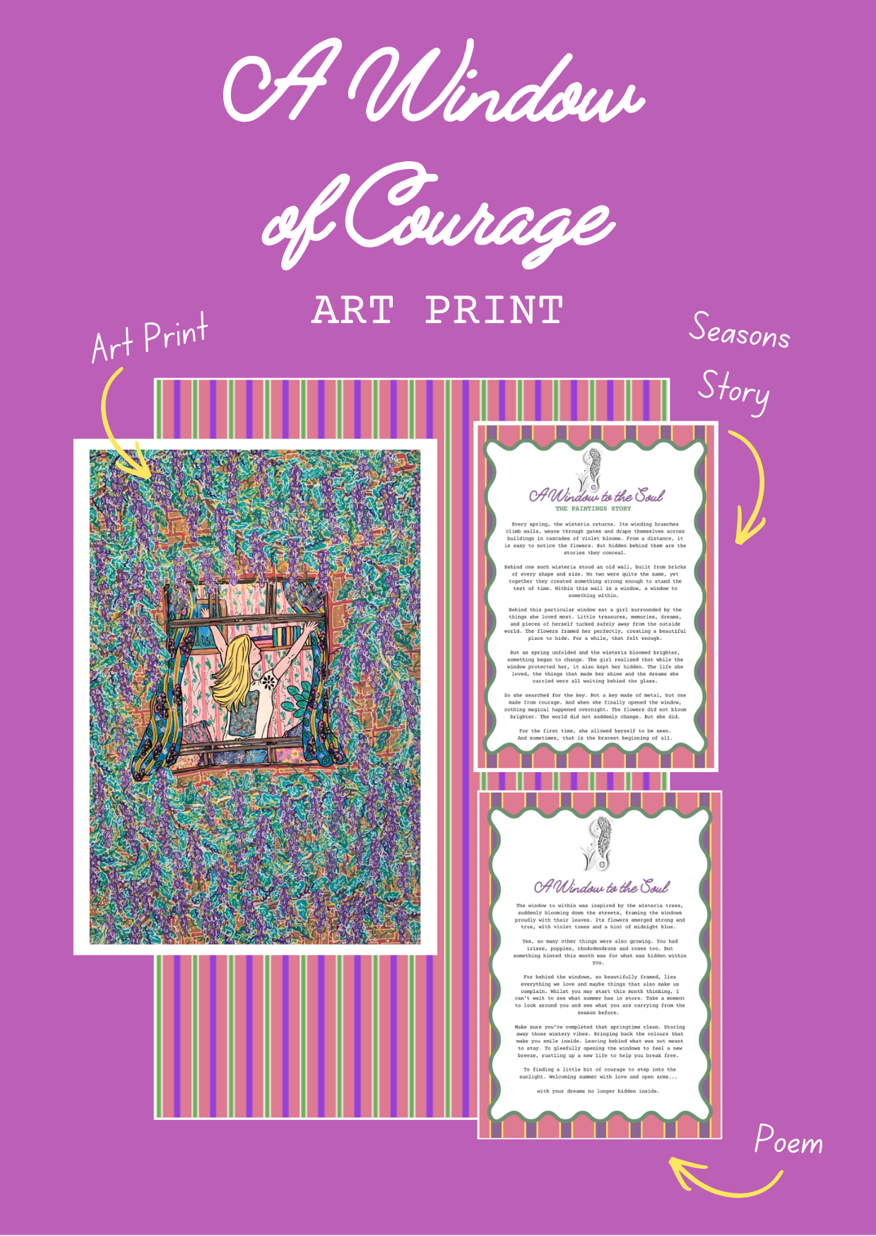 A Window of Courage "Art Print"