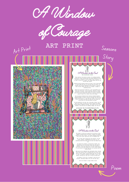 A Window of Courage "Art Print"