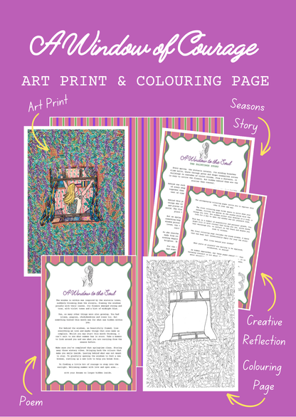 A Window of Courage "Art Print"