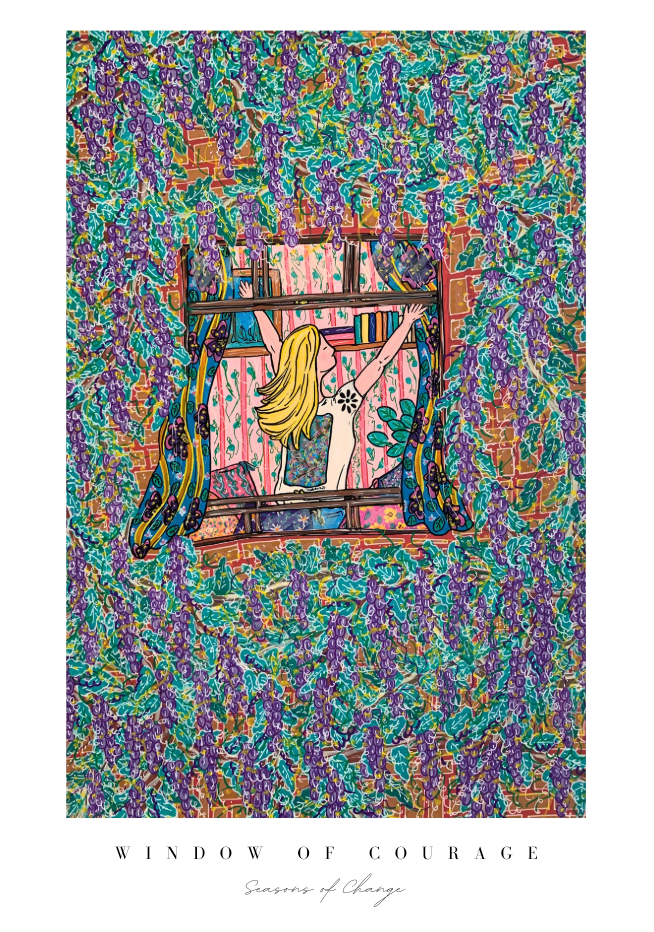 A Window of Courage "Art Print"