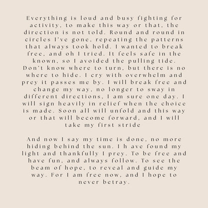 Text poem on a light beige background