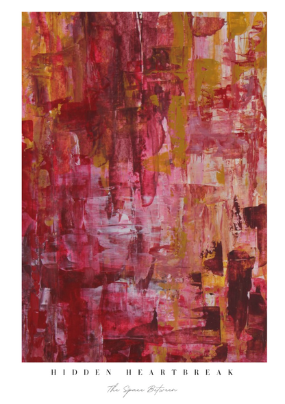 "Hidden Heartbreak" Heart Space Art Print