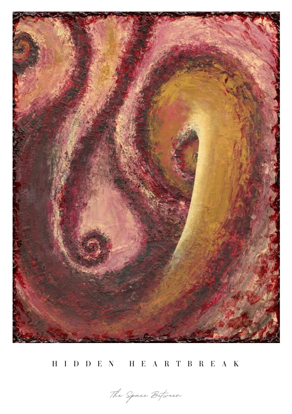 "Hidden Heartbreak" Art Print