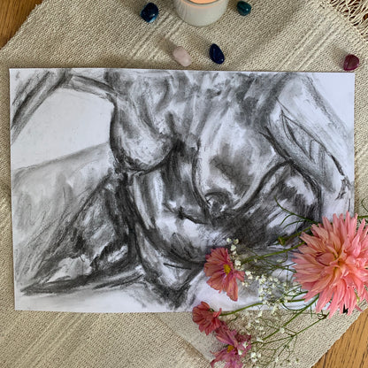 Study No 02 - Charcoal Drawing