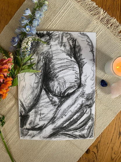 Study No 05 - Charcoal Drawing