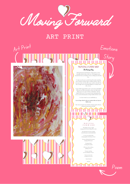 "Moving Forward" Heart Space Art Print