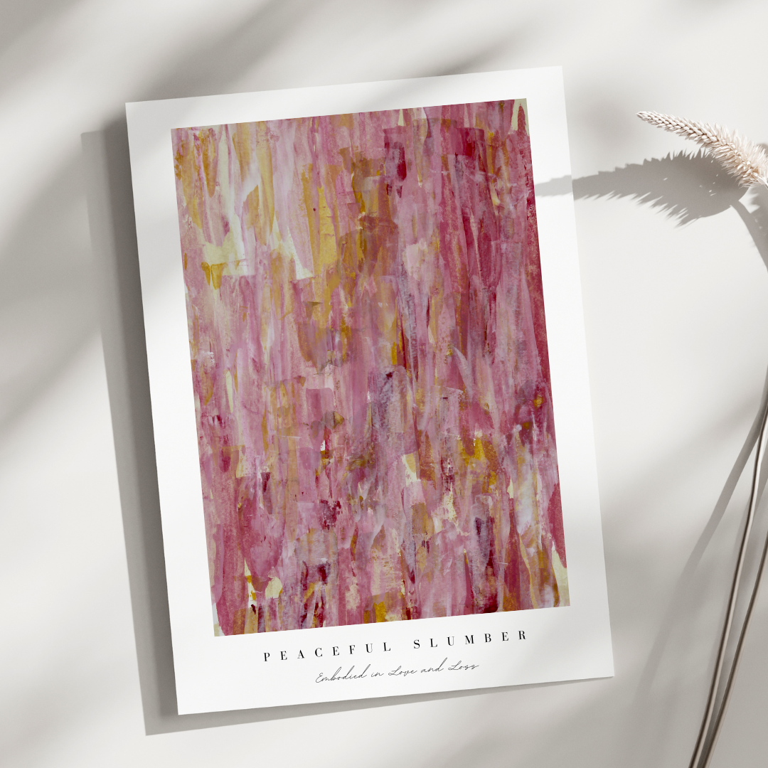 "Peaceful Slumber" Heart Space Art Print
