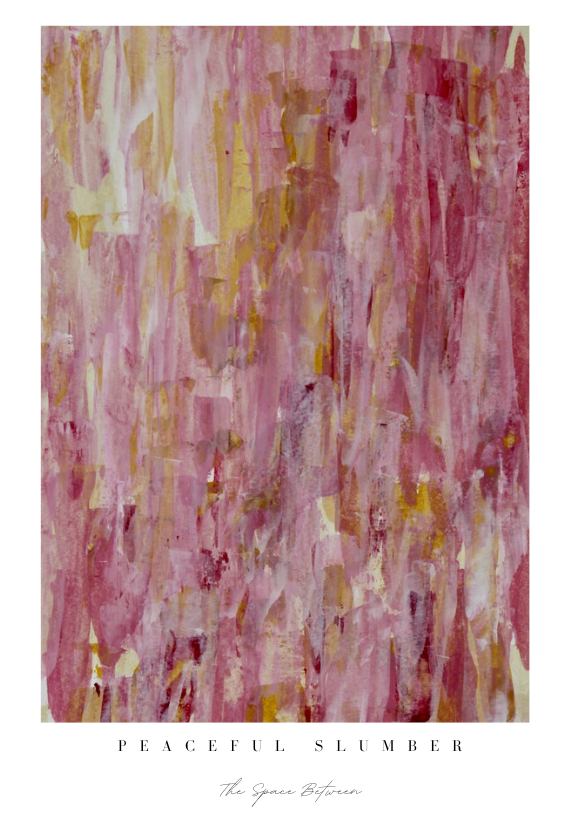 "Peaceful Slumber" Heart Space Art Print