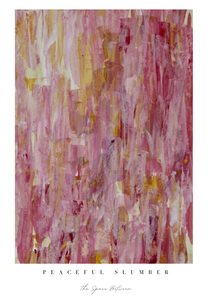 "Peaceful Slumber" Heart Space Art Print