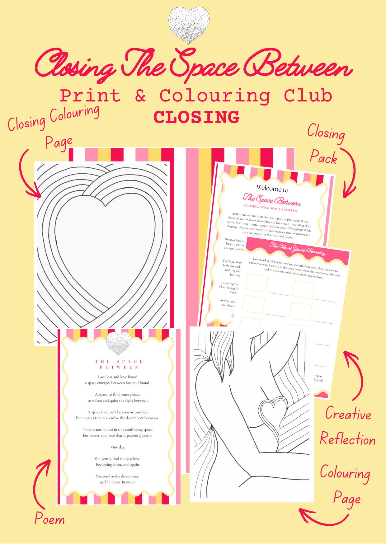 Grief Print & Colouring Club for Women