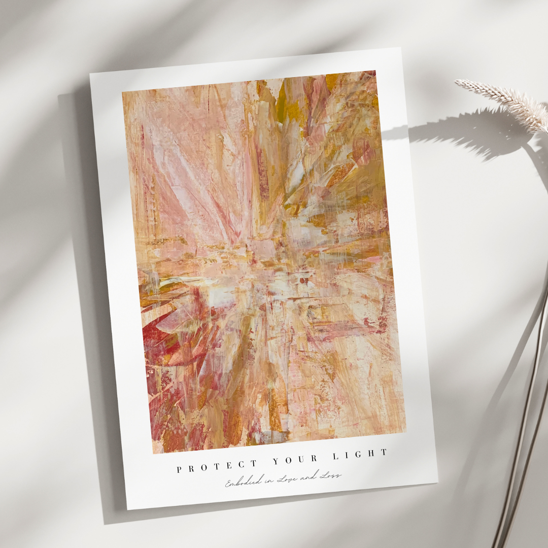 "Protect Your Light" Heart Space Art Print