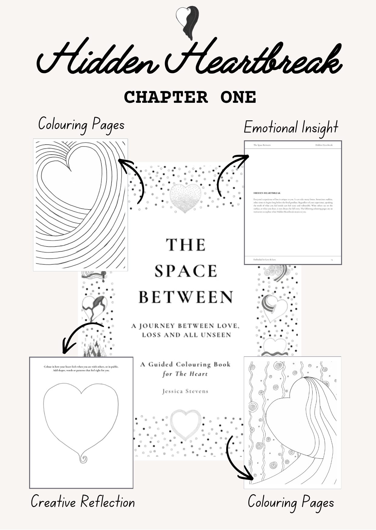 Guided Grief Colouring Book for the Heart