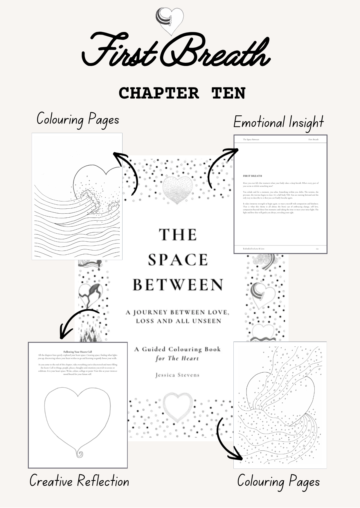Guided Grief Colouring Book for the Heart