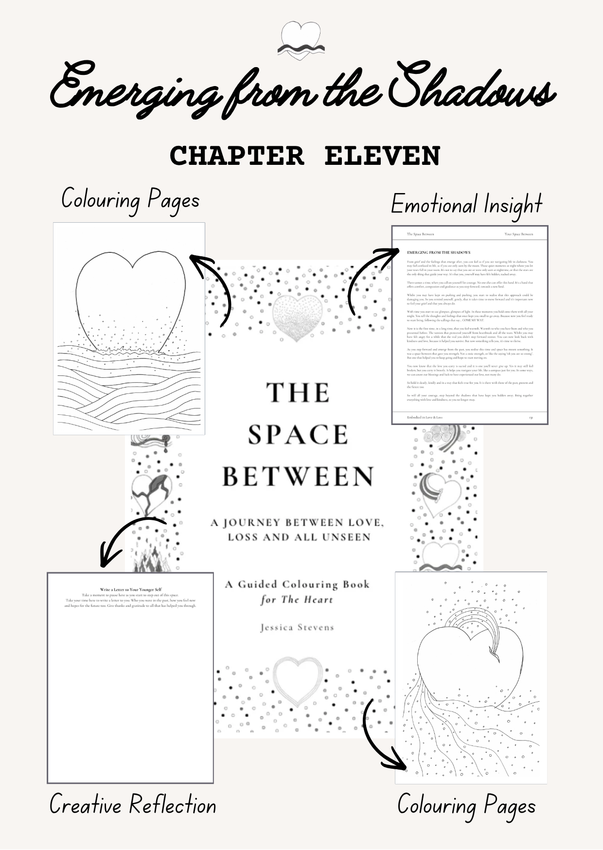 Guided Grief Colouring Book for the Heart