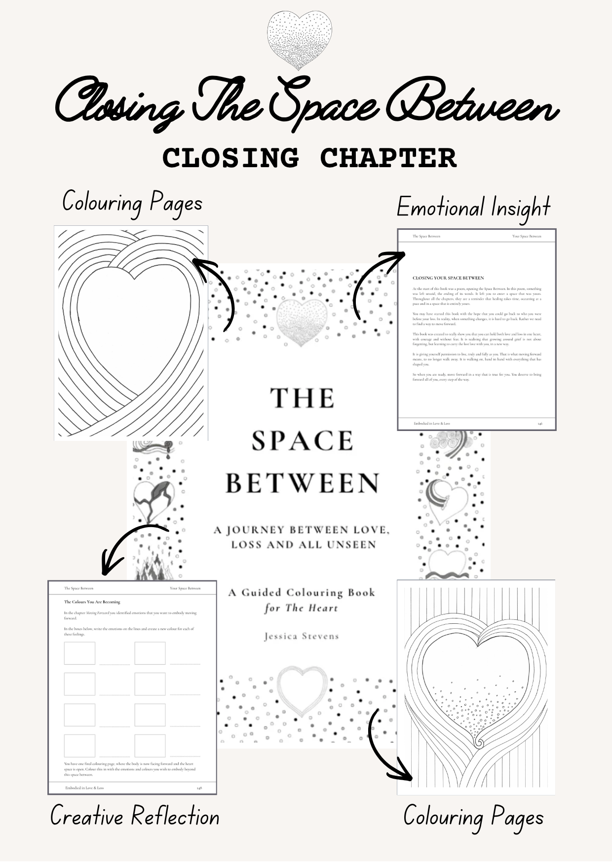 Guided Grief Colouring Book for the Heart