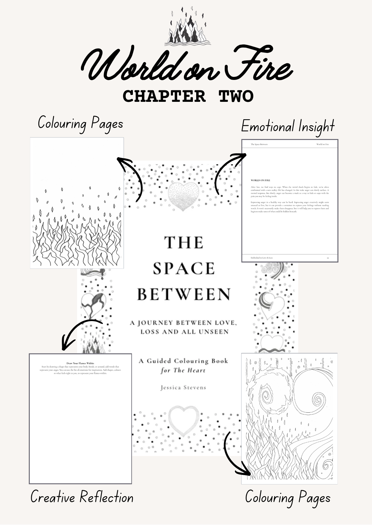 Guided Grief Colouring Book for the Heart