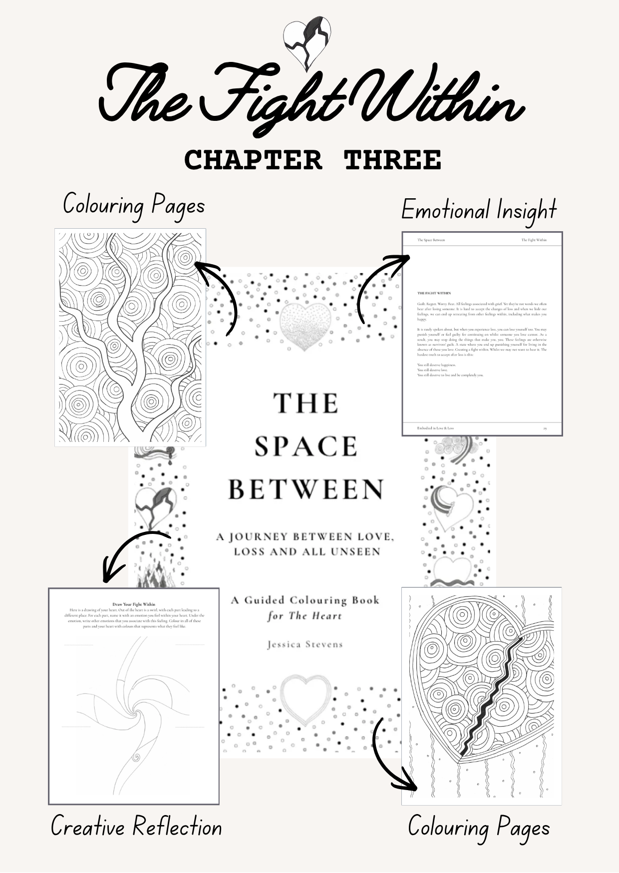 Guided Grief Colouring Book for the Heart