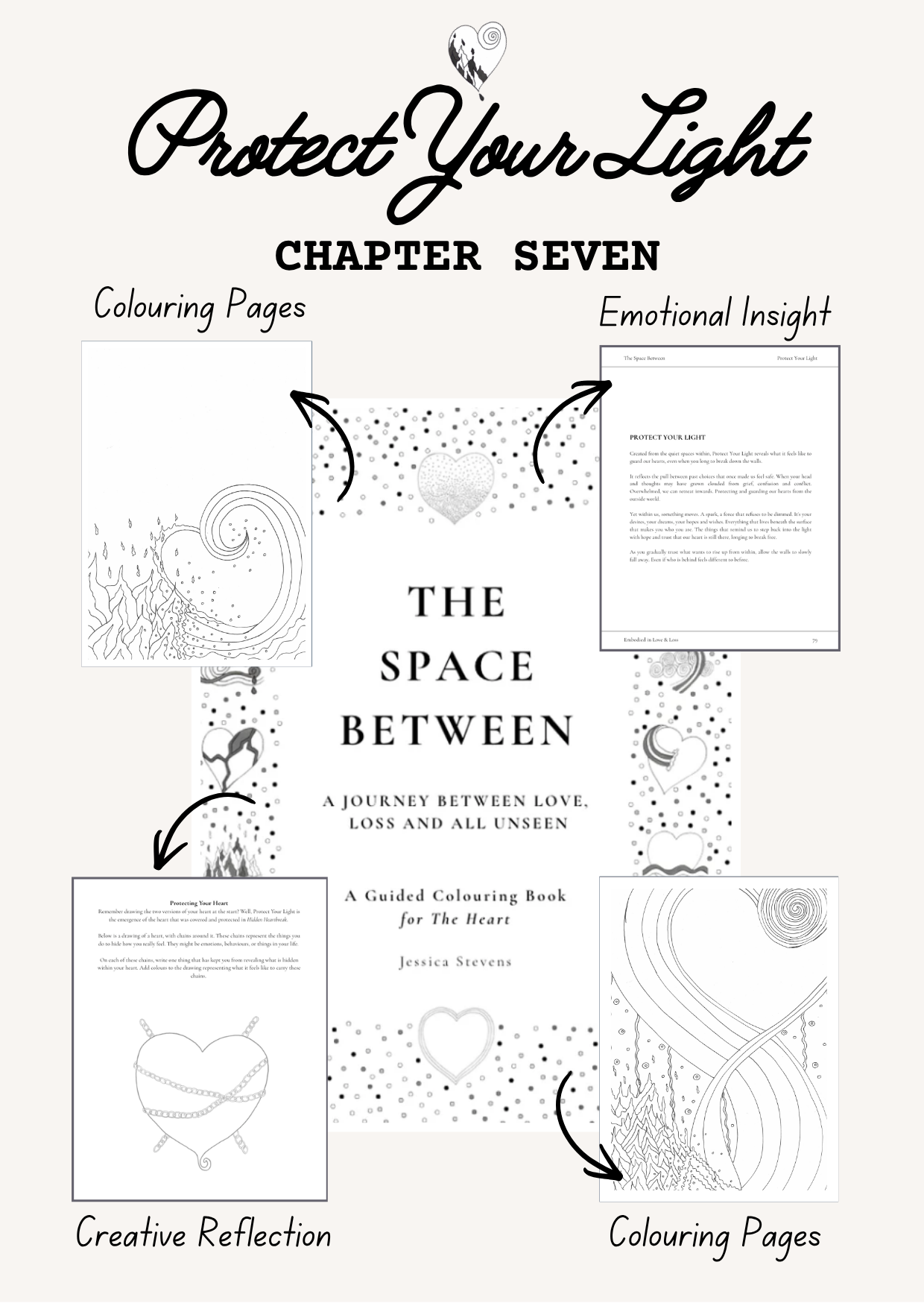 Guided Grief Colouring Book for the Heart