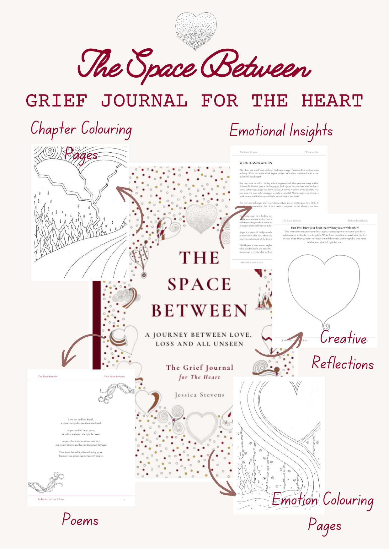 Grief Journal for the Heart (Hardback)