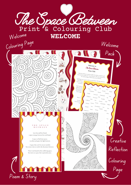 Grief Print & Colouring Club for the Heart
