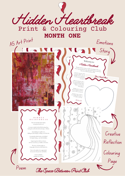 Grief Print & Colouring Club for the Heart