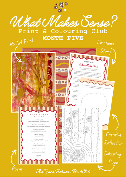 Grief Print & Colouring Club for the Heart
