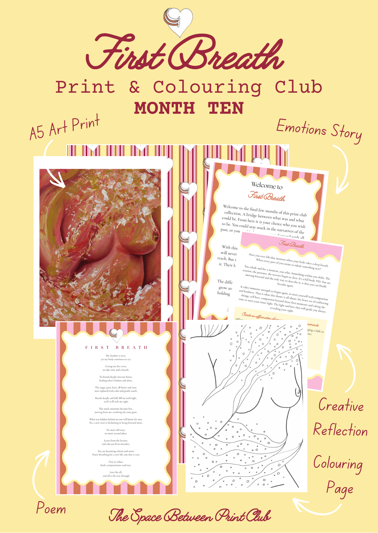 Grief Print & Colouring Club for Women