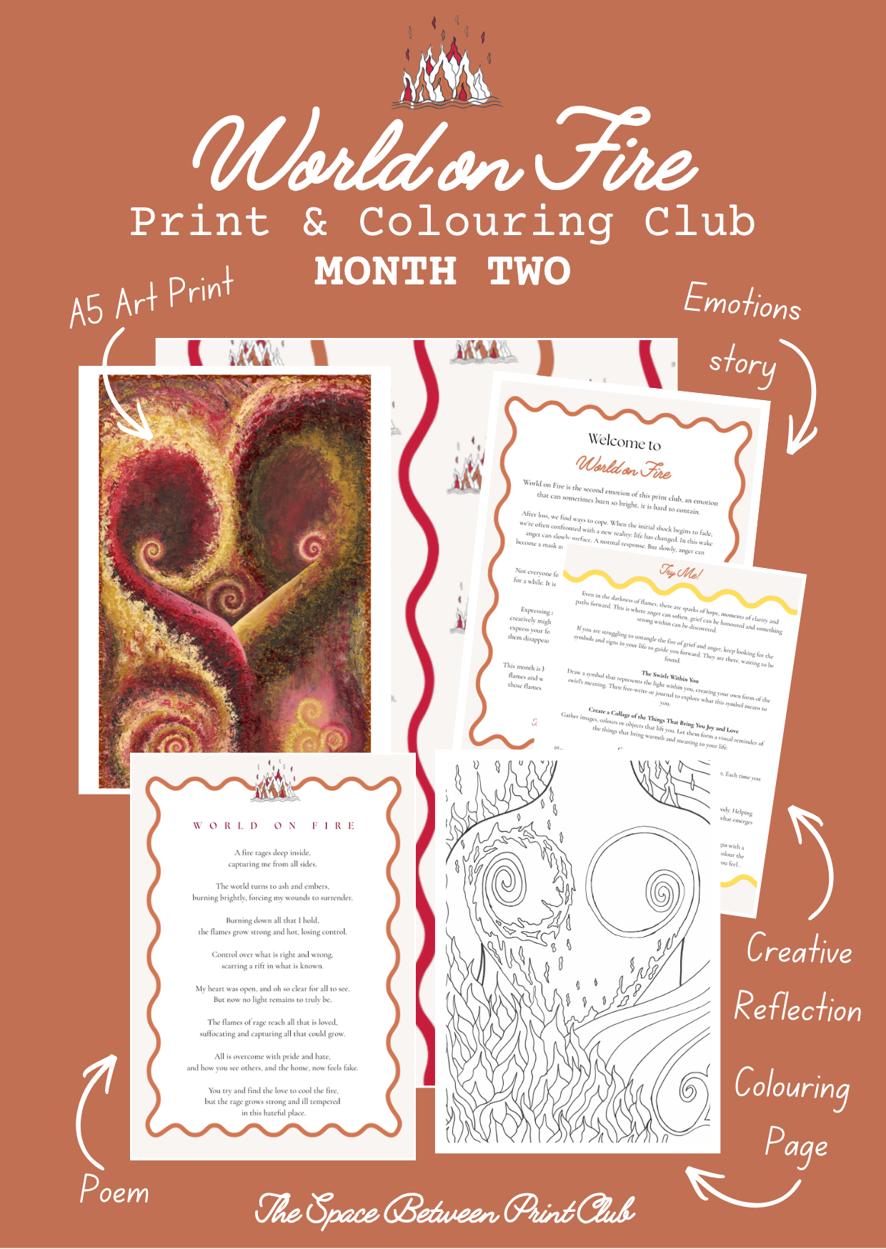 Grief Print & Colouring Club for Women