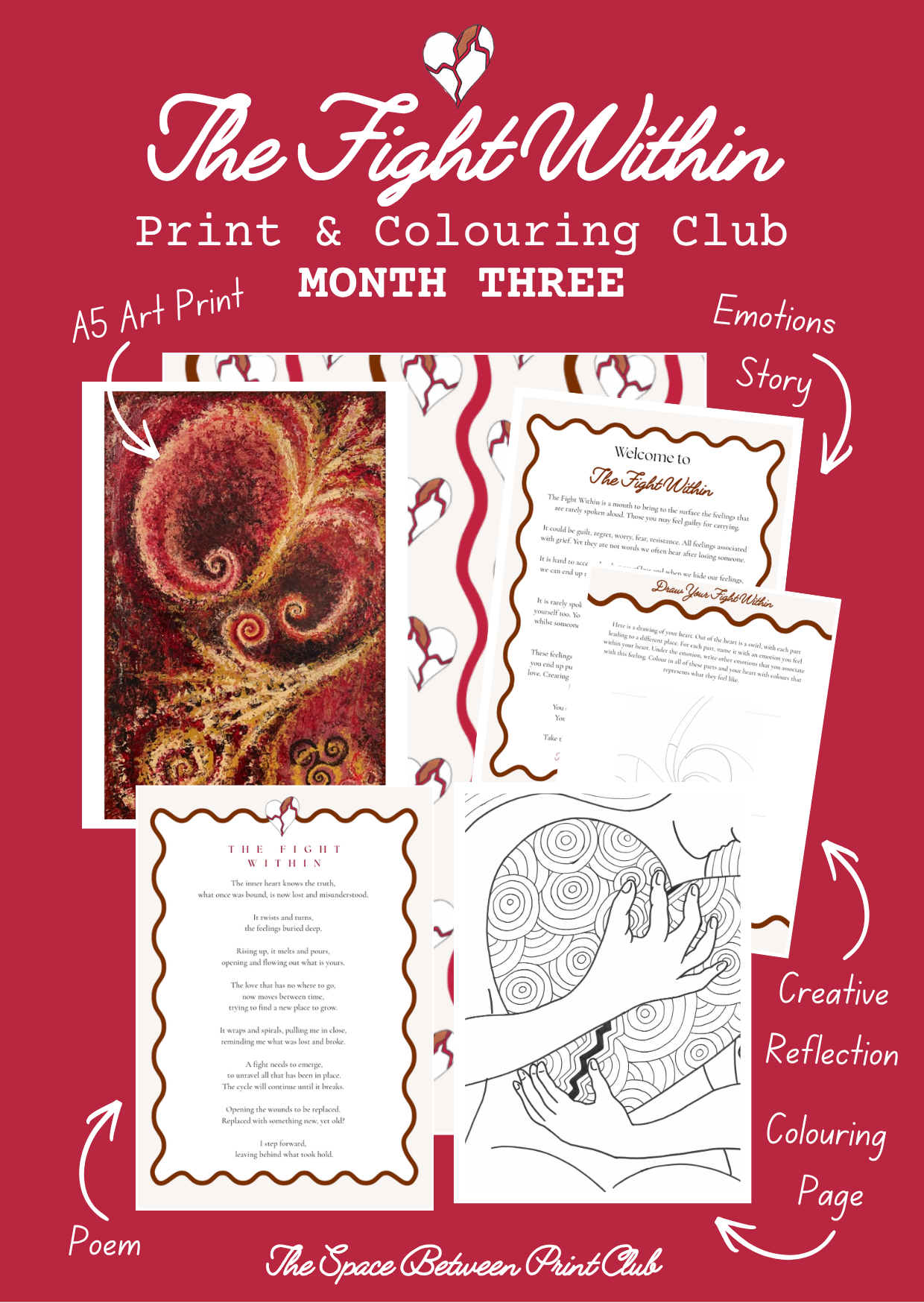 Grief Print & Colouring Club for Women
