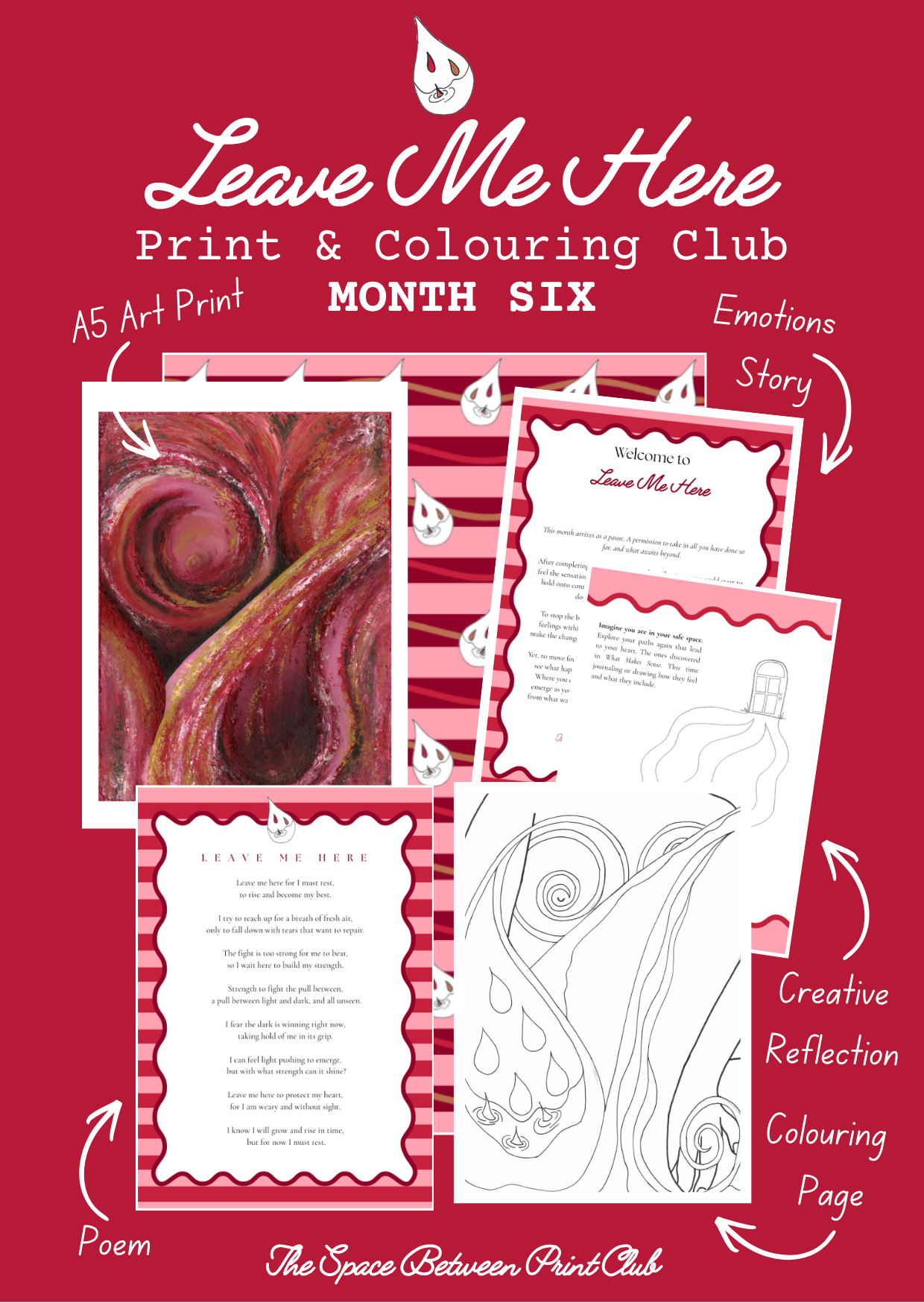 Grief Print & Colouring Club for Women